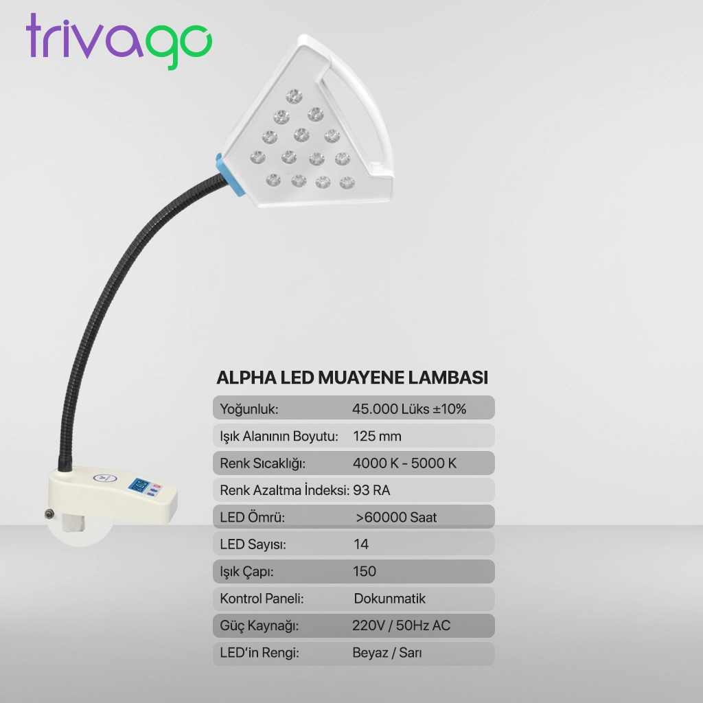 Alpha LED Muayene Lambası
