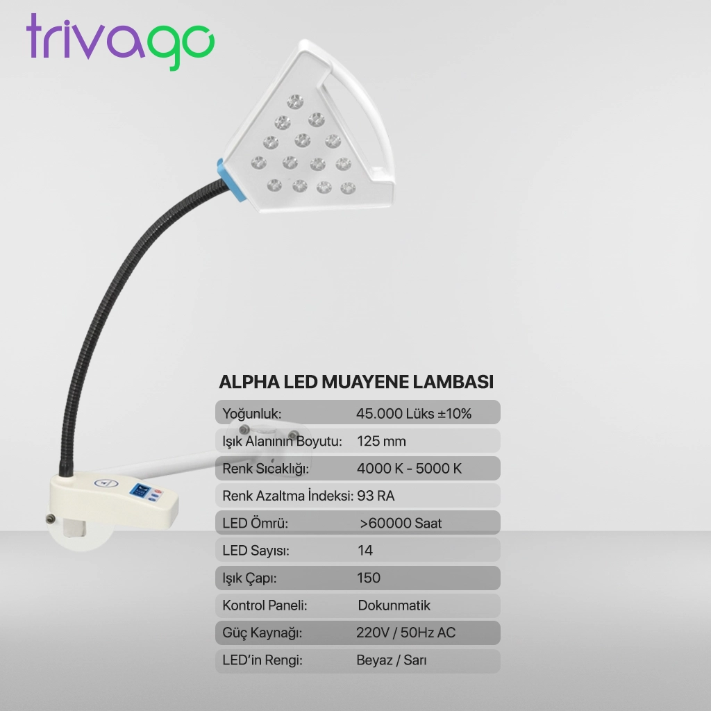 Alpha Led Muayene Lambası