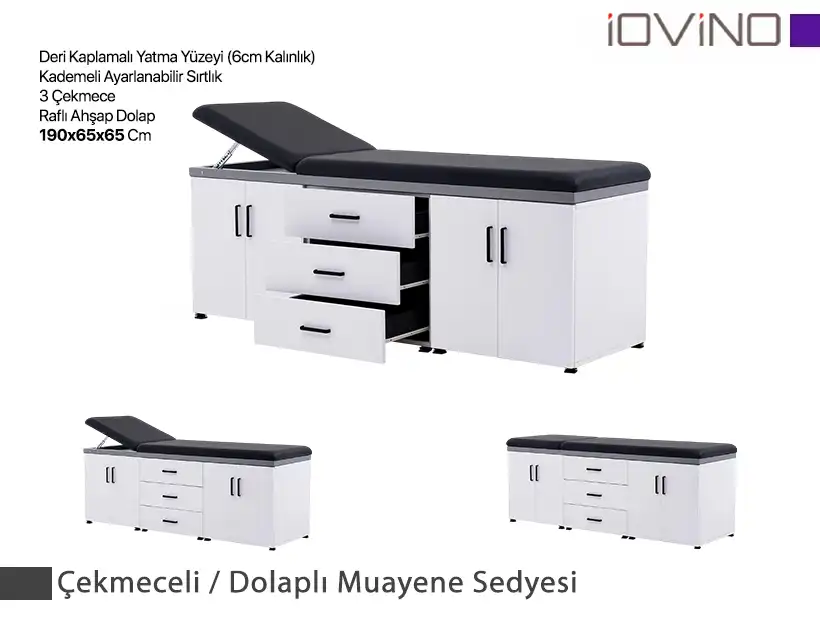 Çekmeceli / Dolaplı Muayene Sedyesi